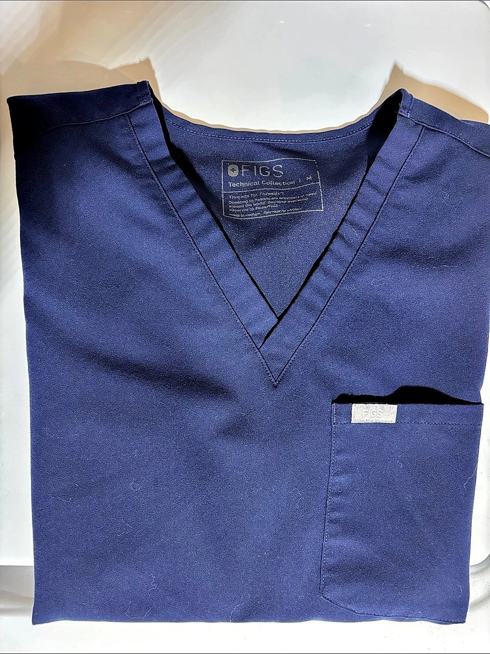Women’s FIGS Catarina One-Pocket Scrub Top Blue